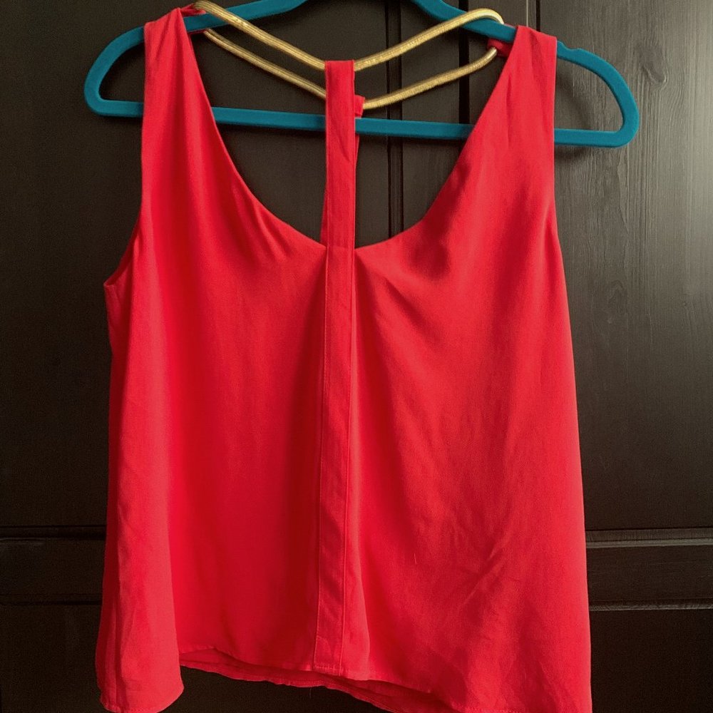 NWOT BCBG Maxazria Hot Pink Sleeveless Blouse